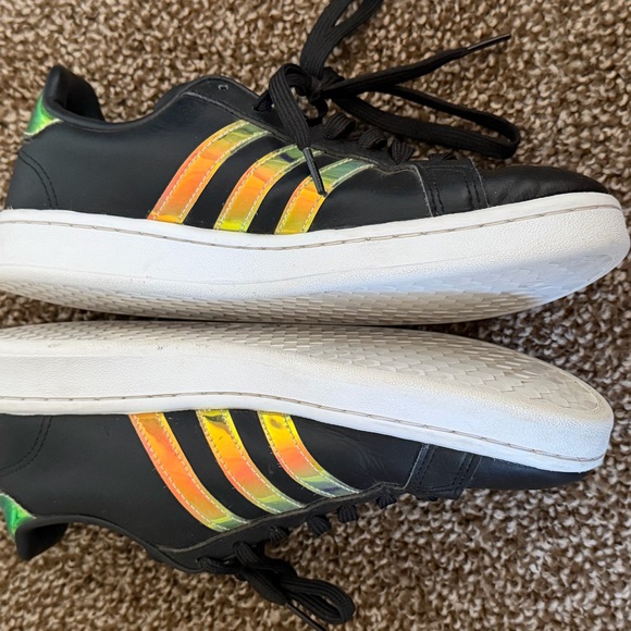 adidas Black Sneakers with Iridescent Stripes - Picture 4 of 6